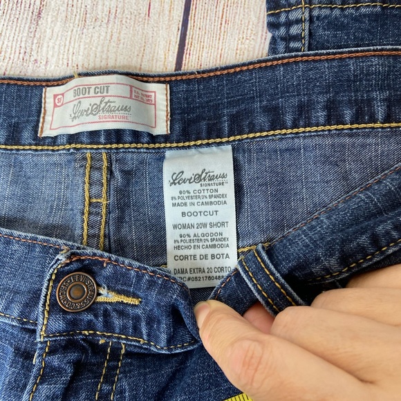VTG Levi Strauss medium wash boot cut 20 W short - Picture 9 of 10